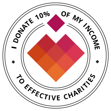 I've pledged to donate at least 10 percent of my income to effective charities